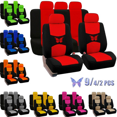 Fashion Car Seat Covers Universal Car Seat Cover Car Seat Protection Covers Women Car Interior Accessories (9 Colors)