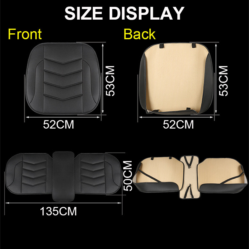 Καλύμματα καθισμάτων αυτοκινήτου Universal PU Δερμάτινο κάλυμμα καθίσματος Four Seasons Automobiles Covers Cushion Auto Εσωτερικά Αξεσουάρ Προστατευτικό ματ