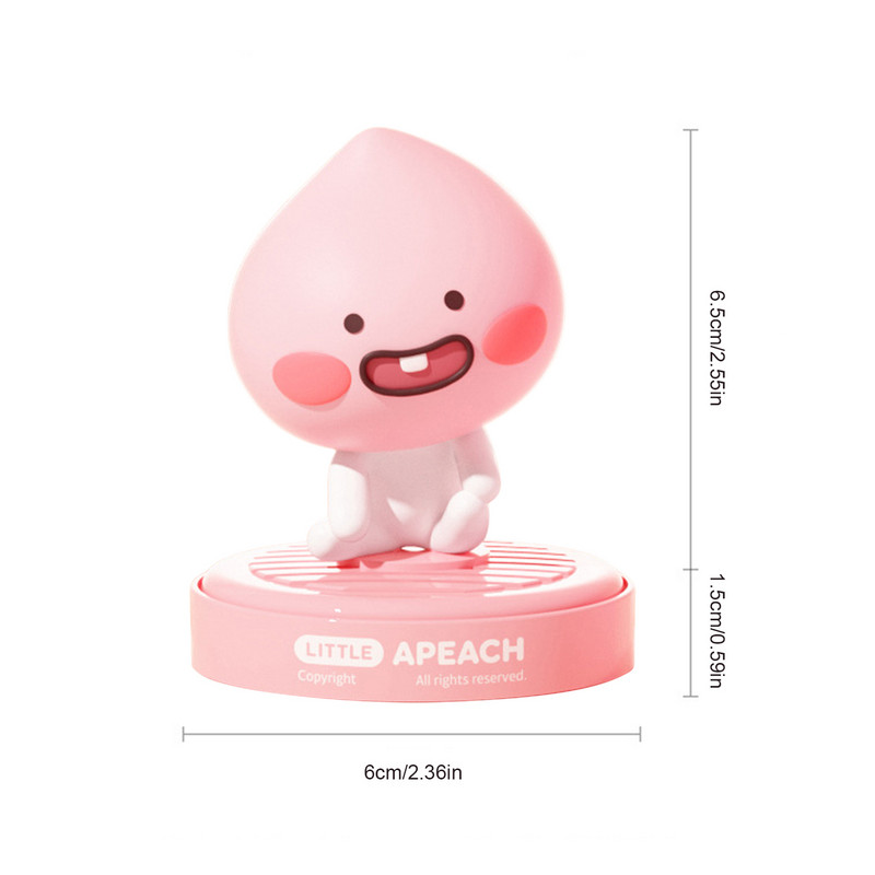 Osvježivač zraka za automobil Slatka breskva Difuzor za automobil Cartoon Style Aromaterapijski ukras za interijer Automobilski osvježivači zraka Dodaci za automobile