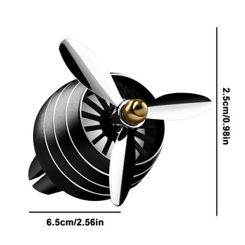 Creative Air Force 3 Освежител за въздух за кола Пропелер Скоба за вентилационен отвор Етерично масло Дифузор за автомобилни парфюми Въртяща се вентилационна обвивка Освежител за въздух