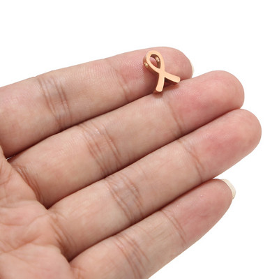 5 komada privjesaka od nehrđajućeg čelika s trakom za svijest Čelične zlatne vrpce s visećim čvorom Perle privjesci za izradu nakita 1,9 mm rupa