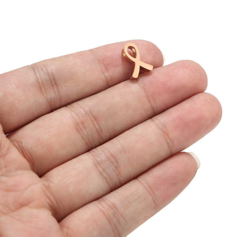 5 komada privjesaka od nehrđajućeg čelika s trakom za svijest Čelične zlatne vrpce s visećim čvorom Perle privjesci za izradu nakita 1,9 mm rupa