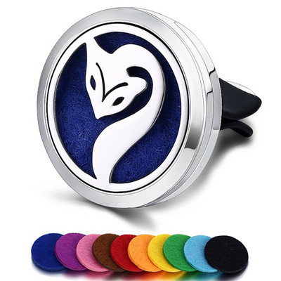 Punjivi osvježivač zraka za automobil Miris Parfem Difuzor Spojnica Automatski ventilacijski otvor Eterično ulje Medaljon od nehrđajućeg čelika Dodaci za interijer