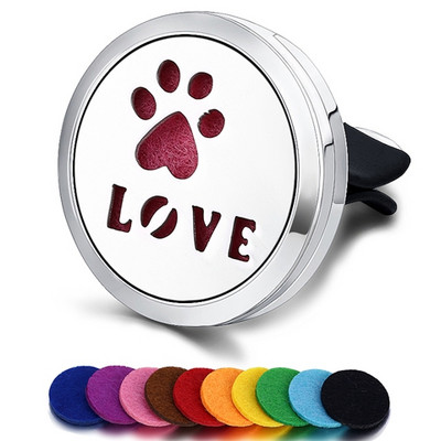 Punjivi osvježivač zraka za automobil Miris Parfem Difuzor Spojnica Automatski ventilacijski otvor Eterično ulje Medaljon od nehrđajućeg čelika Dodaci za interijer