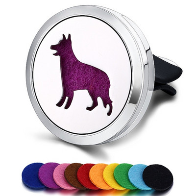 Punjivi osvježivač zraka za automobil Miris Parfem Difuzor Spojnica Automatski ventilacijski otvor Eterično ulje Medaljon od nehrđajućeg čelika Dodaci za interijer