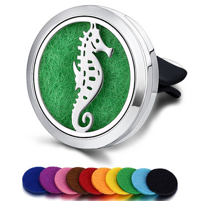 Punjivi osvježivač zraka za automobil Miris Parfem Difuzor Spojnica Automatski ventilacijski otvor Eterično ulje Medaljon od nehrđajućeg čelika Dodaci za interijer