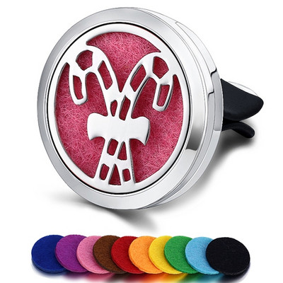 Punjivi osvježivač zraka za automobil Miris Parfem Difuzor Spojnica Automatski ventilacijski otvor Eterično ulje Medaljon od nehrđajućeg čelika Dodaci za interijer