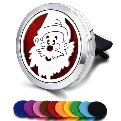 Punjivi osvježivač zraka za automobil Miris Parfem Difuzor Spojnica Automatski ventilacijski otvor Eterično ulje Medaljon od nehrđajućeg čelika Dodaci za interijer