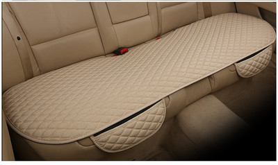 Lininis automobilio sėdynės užvalkalas priekinis galinis lininis audinys, kvėpuojantis apsauginis kilimėlis Universalus automobilio salono stilius sunkvežimio visureigis