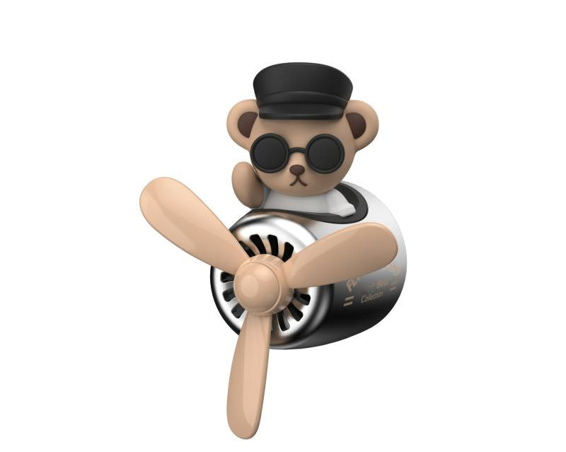 1kom crtani osvježivač zraka pilot automobila mali medvjed kreativni otvor za zrak pilot automobila mali medo rotirajući ukrasi za parfeme