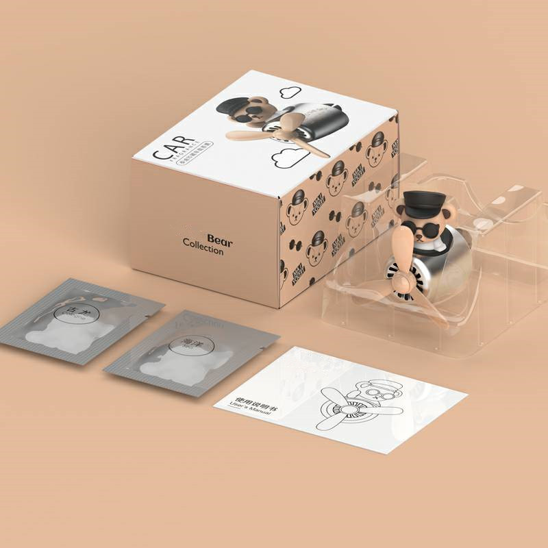 1kom crtani osvježivač zraka pilot automobila mali medvjed kreativni otvor za zrak pilot automobila mali medo rotirajući ukrasi za parfeme