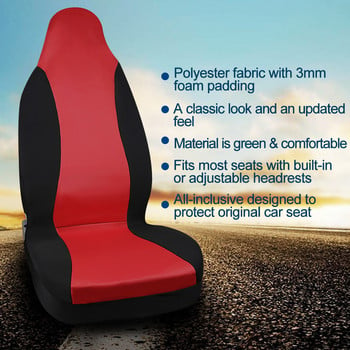 X Autohaux 5 цвята Bucket Универсални калъфи за автомобилни седалки, подходящи за автомобилни превозни средства, камиони SUV, интериорни калъфи за седалки, защитни аксесоари