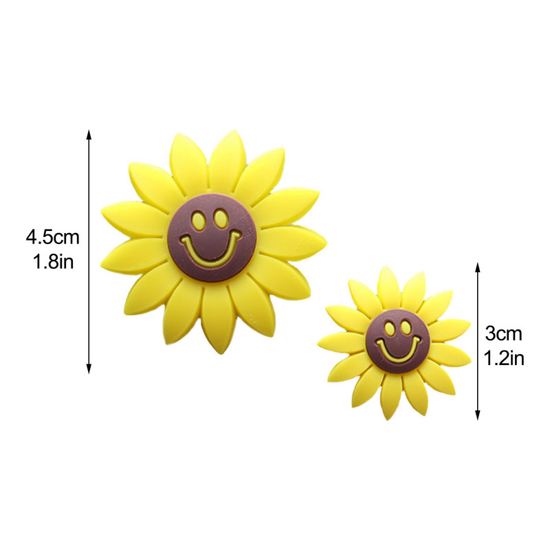 2PCS suncokreta Osvježivač ventilacijskih otvora za automobil Dijamantna kopča za parfeme Miris za automobil Klima uređaj za kopču za parfeme Autodijelovi