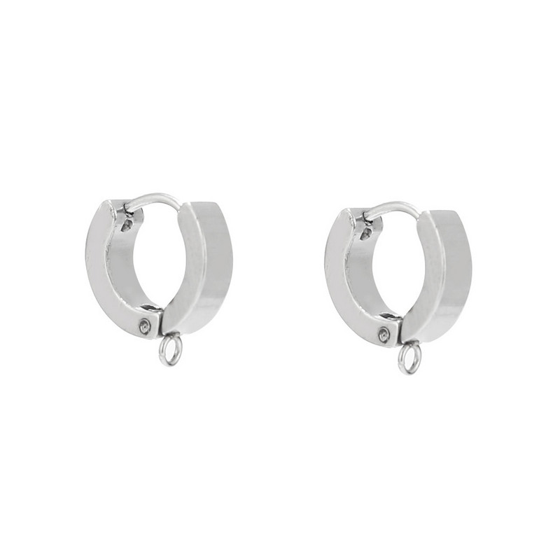 10 komada zlatnih huggie naušnica od nehrđajućeg čelika, nalaza za štapiće za uho za dijelove nakita „uradi sam“