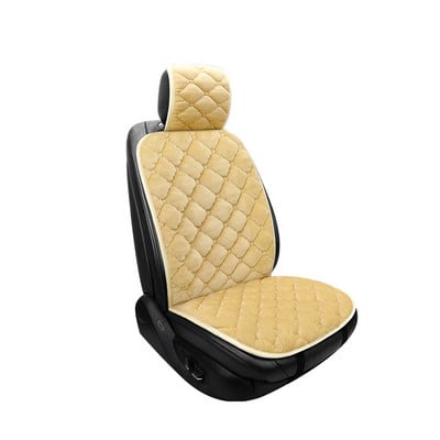 Husă scaun auto Pernă din pânză flocata față spate Accesorii auto anti-alunecare Protecție universală a scaunului Covoraș Păstrați căldura iarna
