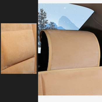 Плюшена калъфка за топла седалка за кола Зима Пролет Протектор за възглавница за автомобилна седалка Универсални калъфи за интериорни седалки за кола Аксесоари за мат