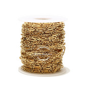 Zlatni rolo lančići od nehrđajućeg čelika od 1 metra, 4 mm šik 3:1 lanac s ravnom žicom, prikladan za DIY pribor za izradu nakita, veleprodaja u rasutom stanju