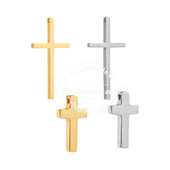5 komada zlatnih privjesaka s križem od nehrđajućeg čelika za žene, muškarce, vjerska ogrlica, izrada raspela, privjesak, rupa 2 mm