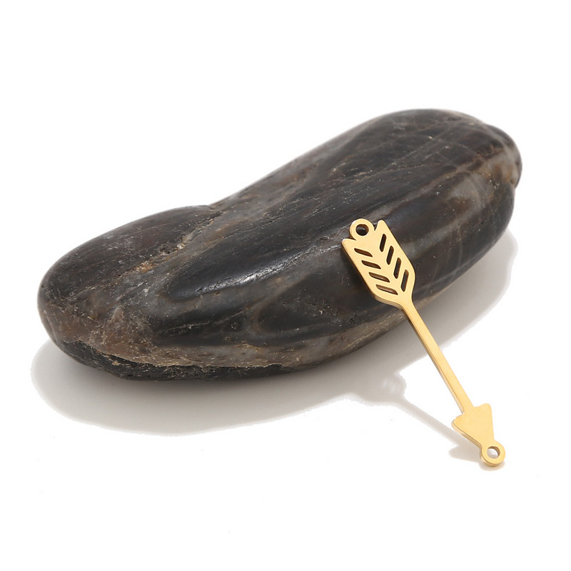 5 vnt. nerūdijančio plieno rodyklės jungtys auksiniai papuošalai. Tiekimo papuošalų kūrimo rankdarbių radiniai