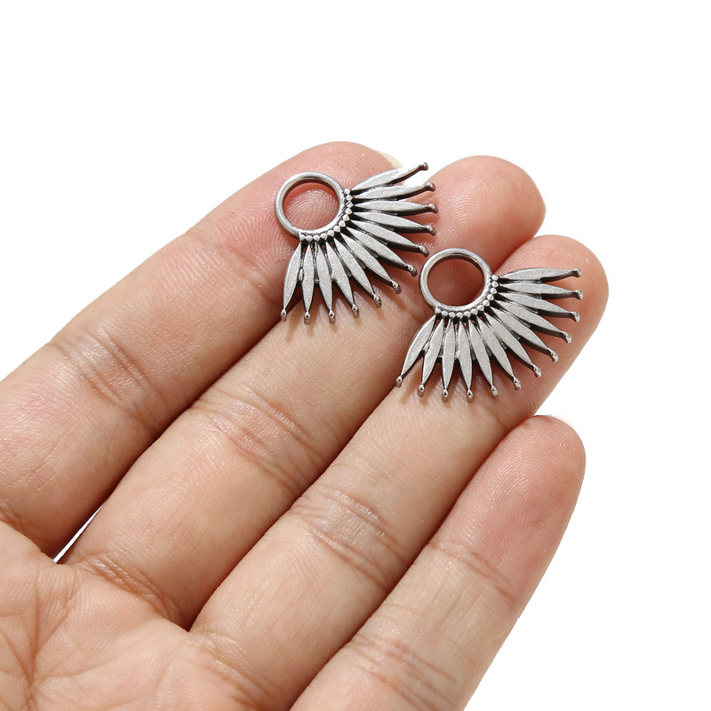 5 kom/lot Sunčane privjeske od nehrđajućeg čelika za DIY žene Nakit Naušnice Ogrlica Perle Nalazi 27x20 mm