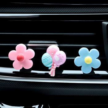 3 τμχ Χαριτωμένα κλιπ αεραγωγών αυτοκινήτου Charm Εσωτερικά αξεσουάρ αυτοκινήτου Χαριτωμένα λουλούδια από μπαλόνι Διακόσμηση αυτοκινήτου