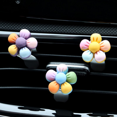 3 komada slatke kopče za ventilacijski otvor za automobil Šarm Dodaci za interijer automobila Slatki baloni s cvijećem Dekoracija automobila
