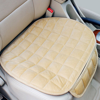Флокиращ плат Калъф за столче за кола Топла плюшена предна задна зимна възглавница за автоматична седалка Автомобилен интериор за седан SUV MPV