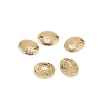 20 τμχ 304 Ανοξείδωτο ατσάλι χρυσό κοσμήματα ευρήματα Καμπύλες οβάλ χάντρες για κολιέ Βραχιόλι Anklet Κατασκευή κοσμημάτων