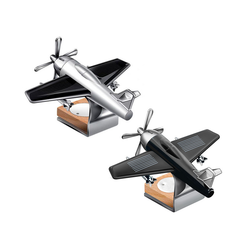 Auto õhuvärskendaja päikeseenergia õhusõiduki kaunistus Mini auto parfüüm õhuvärskendaja aroom auto lennuk sõiduki armatuurlaua kaunistus