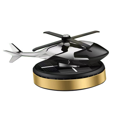 Energie solară Odorizant de aer pentru elicopter Planș de bord pentru mașină Parfum cu jet de aer Difuzor de avion cu energie solară creativ Aroma de avion din aliaj