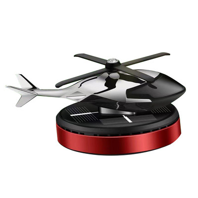 Energie solară Odorizant de aer pentru elicopter Planș de bord pentru mașină Parfum cu jet de aer Difuzor de avion cu energie solară creativ Aroma de avion din aliaj