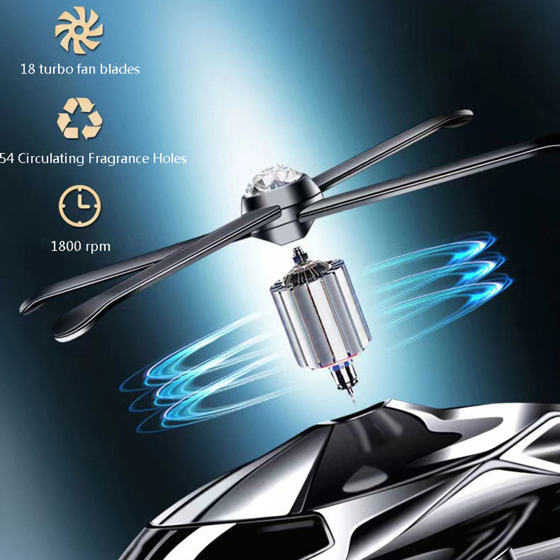 Energie solară Odorizant de aer pentru elicopter Planș de bord pentru mașină Parfum cu jet de aer Difuzor de avion cu energie solară creativ Aroma de avion din aliaj