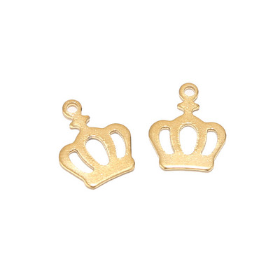 20 komada zlatnih krunskih privjesaka od nehrđajućeg čelika za žene, narukvica, ogrlica, dodaci za izradu nakita