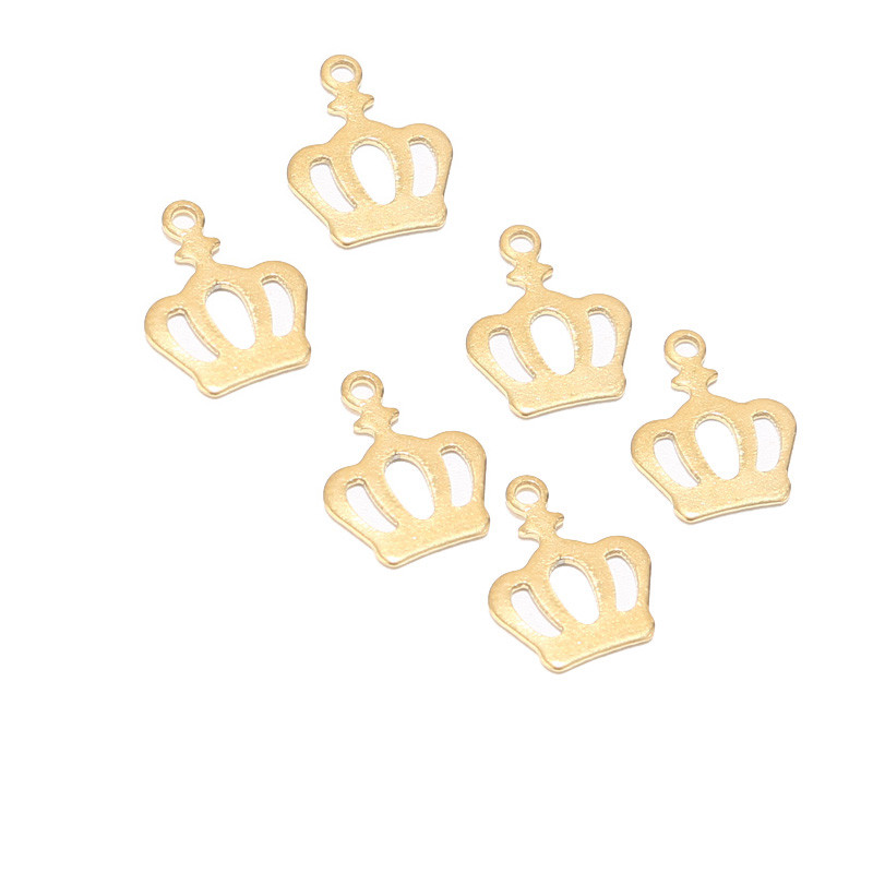 20 komada zlatnih krunskih privjesaka od nehrđajućeg čelika za žene, narukvica, ogrlica, dodaci za izradu nakita