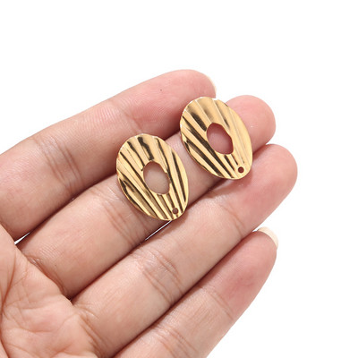 10 komada okruglih okruglih stupića za naušnice s omčom Hipoalergene zlatne komponente od nehrđajućeg čelika za izradu naušnica