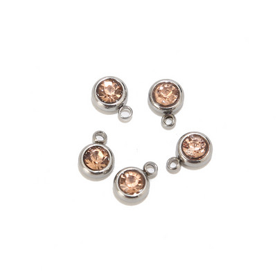 10 komada Zlatni kamenčić od nehrđajućeg čelika Kristalni privjesci Dodaci za Ogrlicu Narukvica Izrada nakita