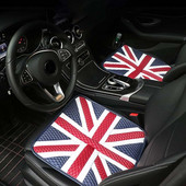 1 tk Union Jack PU Ice siidist padi istmepadja katted, polsterdatud auto stiil MINI Cooper JCW One R55 R56 R58 R59 R60 R61 F54 F55 jaoks