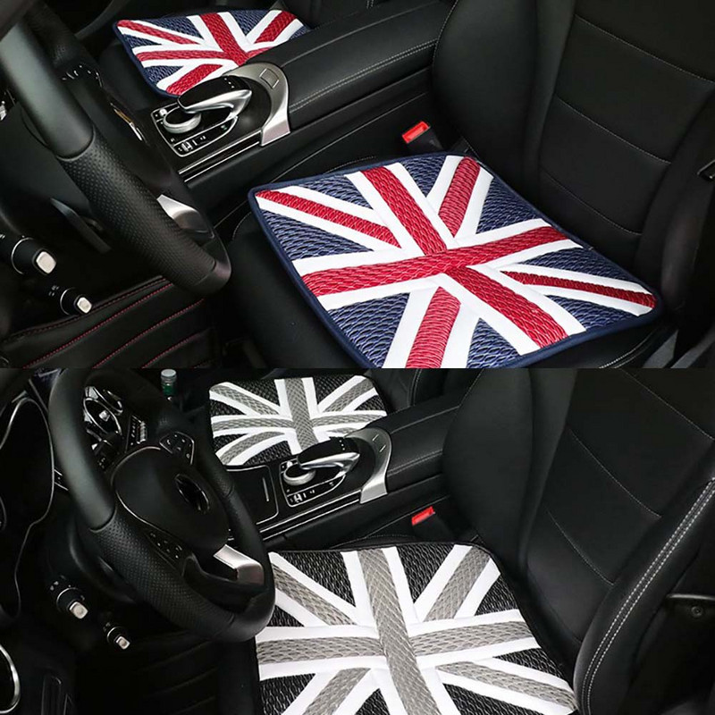 1 tk Union Jack PU Ice siidist padi istmepadja katted, polsterdatud auto stiil MINI Cooper JCW One R55 R56 R58 R59 R60 R61 F54 F55 jaoks