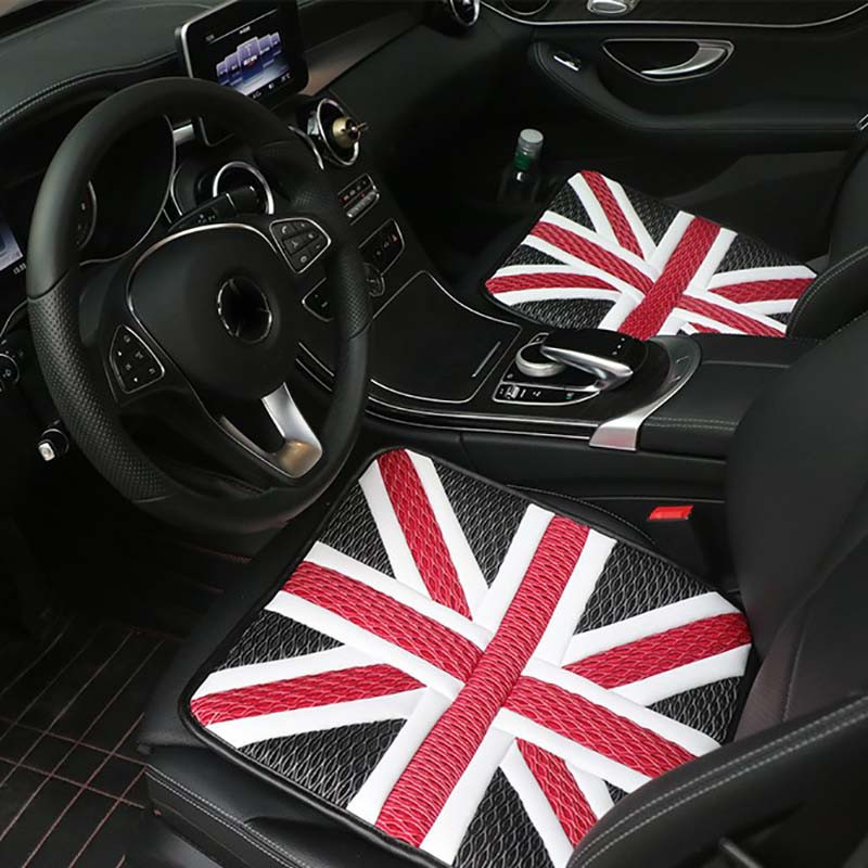 1 tk Union Jack PU Ice siidist padi istmepadja katted, polsterdatud auto stiil MINI Cooper JCW One R55 R56 R58 R59 R60 R61 F54 F55 jaoks