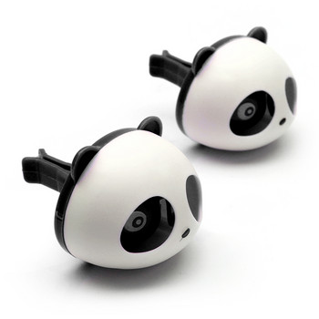 2PCS Cute Panda Car Styling Освежител за въздух Парфюм ambientador para auto за Air Vent Decoration Автомобилна миризма Аромати Аксесоари