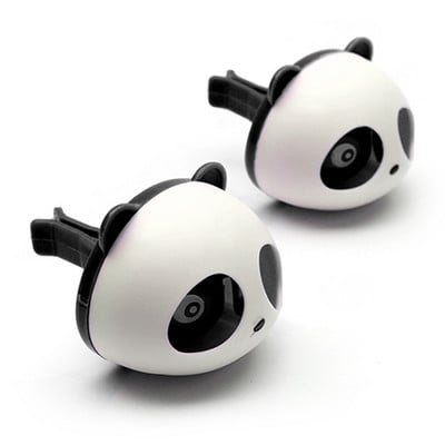 2 DB Aranyos Panda autóformázó légfrissítő parfüm ambientador para auto szellőzőnyílások díszítéséhez autószagú ízek kiegészítők