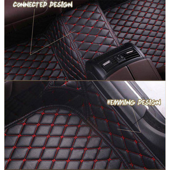 Πατάκια δαπέδου αυτοκινήτου για Peugeot 2008 2019 2018 2017 2016 2015 2014 στυλ αυτοκινήτου τεχνητό δέρμα χαλιά Dash Mats Auto Interior