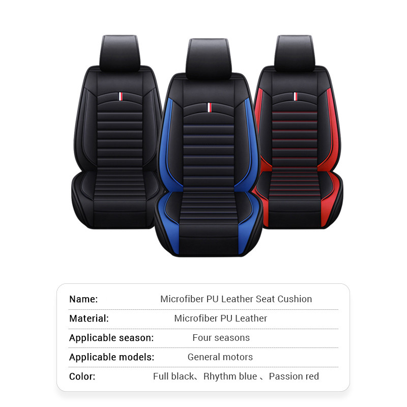 Automobilių sėdynių užvalkalai Aukščiausios kokybės odiniai pagalvėlių apsauginiai užvalkalai Universaliai tinka reguliuojama sportinė kėdė 5 sėdynės daugeliui automobilių sedanų visureigių