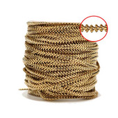 Lanțuri din oțel inoxidabil de 1 metru, 6 mm, din aur, lanț de pește, pentru femei, colier, bijuterii