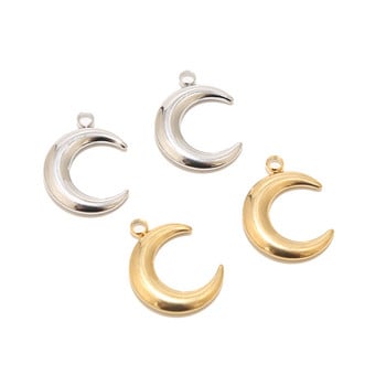 5 τμχ μενταγιόν από ανοξείδωτο ατσάλι Crescent Moon Charm Pendants Gold Moon μενταγιόν για DIY Jewelry Making Findings Crafts