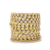 1M nehrđajući čelik 6 mm emajlirani lančići s bijelim cvijetom tratinčice za DIY žene Narukvice s narukvicama Ogrlice Pribor za izradu nakita