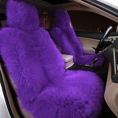 Κάλυμμα καθίσματος αυτοκινήτου από ψεύτικη γούνα Προστατευτικό μαξιλάρι αυτοκινήτου Forros Para Asientos Autos Λούτρινο Χειμερινό Ζεστό Χαλάκι Καθισμάτων για Audi Peugeot