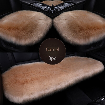 Κάλυμμα καθίσματος αυτοκινήτου από ψεύτικη γούνα Προστατευτικό μαξιλάρι αυτοκινήτου Forros Para Asientos Autos Λούτρινο Χειμερινό Ζεστό Χαλάκι Καθισμάτων για Audi Peugeot