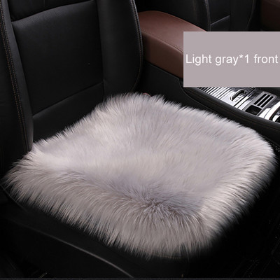 Κάλυμμα καθίσματος αυτοκινήτου από ψεύτικη γούνα Προστατευτικό μαξιλάρι αυτοκινήτου Forros Para Asientos Autos Λούτρινο Χειμερινό Ζεστό Χαλάκι Καθισμάτων για Audi Peugeot