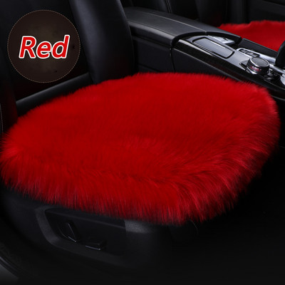 Κάλυμμα καθίσματος αυτοκινήτου από ψεύτικη γούνα Προστατευτικό μαξιλάρι αυτοκινήτου Forros Para Asientos Autos Λούτρινο Χειμερινό Ζεστό Χαλάκι Καθισμάτων για Audi Peugeot